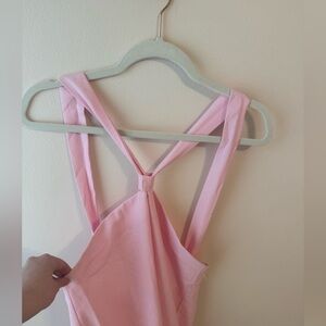 Peppermayo linen pink mini dress